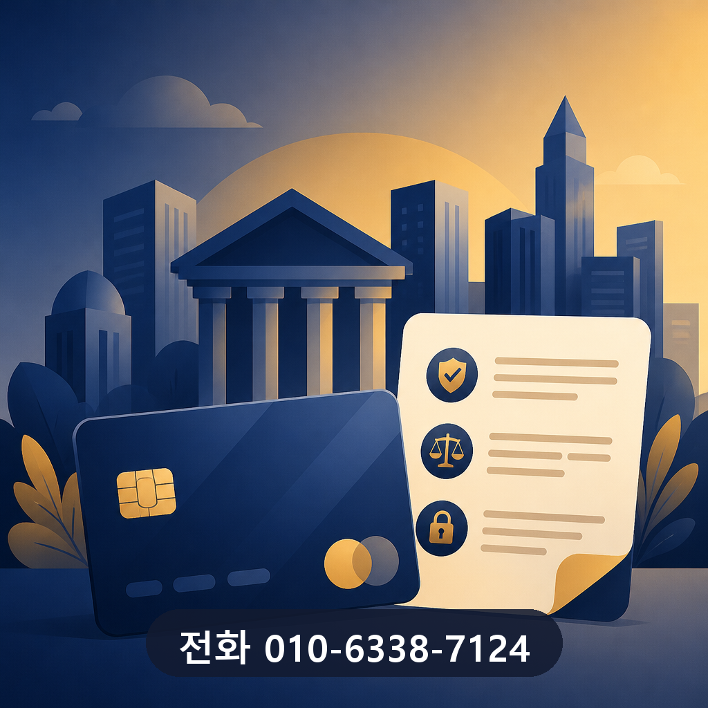 카드깡 안전업체 카드사 약관 확인 이미지